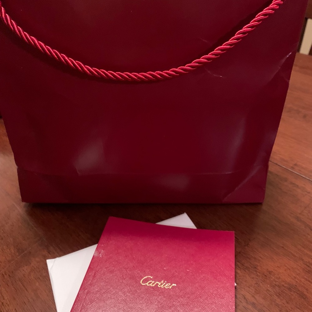 Authentic Cartier paper bag with booklets
